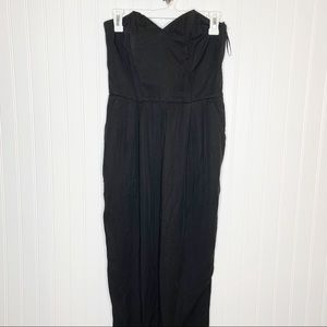 Primark Strapless Black Jumpsuit Size 8